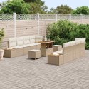 Zestaw Sof na Ogród z poduszką 11 pcs Beżowy Polirattan Lumarko!