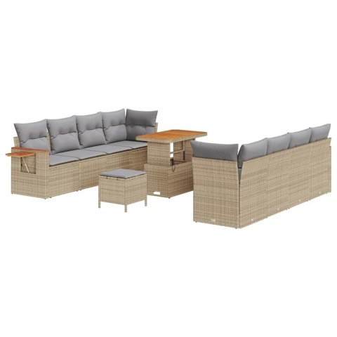 Zestaw Sof na Ogród 11 pcs beżowo-jasnoszary 90 x 55 x 71 cm Lumarko!