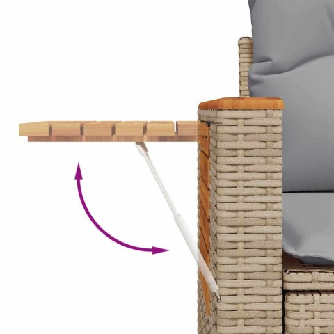 Zestaw Sof na Ogród 11 pcs beżowo-jasnoszary 90 x 55 x 71 cm Lumarko!