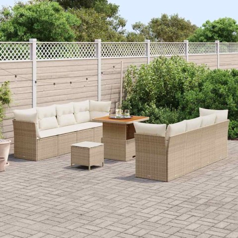 Zestaw Sof na Ogród 11 pcs beżowo-kremowy 80 x 80 x 71 cm Lumarko!