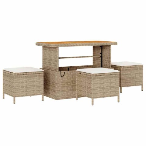 Zestaw Sof na Ogród 14 pcs beżowo-kremowy 110 x 55 x 71 cm Lumarko!