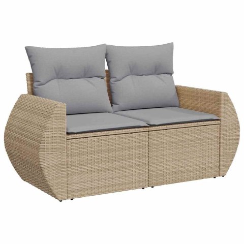 Zestaw sofy ogrodowej 8 pcs beżowo-jasnoszary 80 x 80 x 71 cm Lumarko!