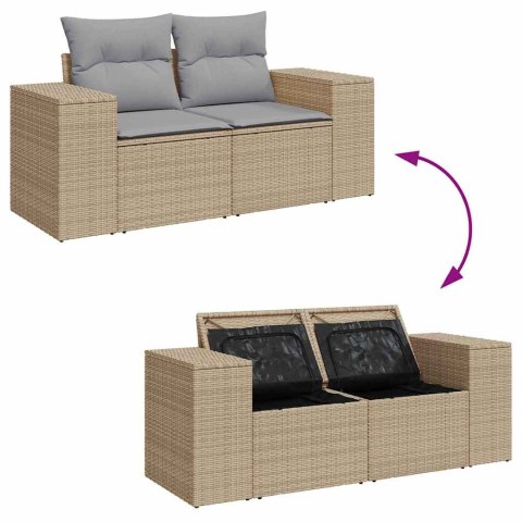 Zestaw Sof na Ogród 12 pcs Beżowy, jasnoszary 100 x 100 x 71 cm Lumarko!