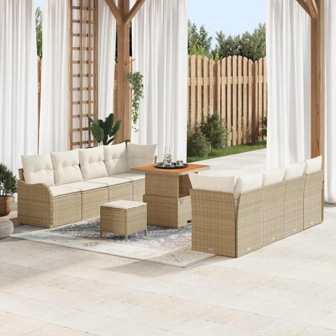 Zestaw Sof na Ogród 11 pcs Beż, Kremowy 80 x 80 x 71 cm Lumarko!