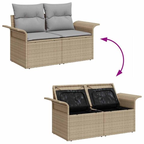 Zestaw Sof na Ogród 12 pcs Beżowy, jasnoszary 90 x 55 x 71 cm Lumarko!