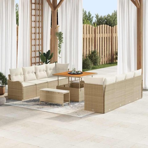 Zestaw Sof na Ogród 11 pcs Beż, Kremowy 100 x 100 x 71 cm Lumarko!