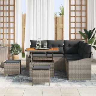 Zestaw Sof na Ogród z poduszką 8 pcs Szary 90 x 55 x 71 cm Lumarko!