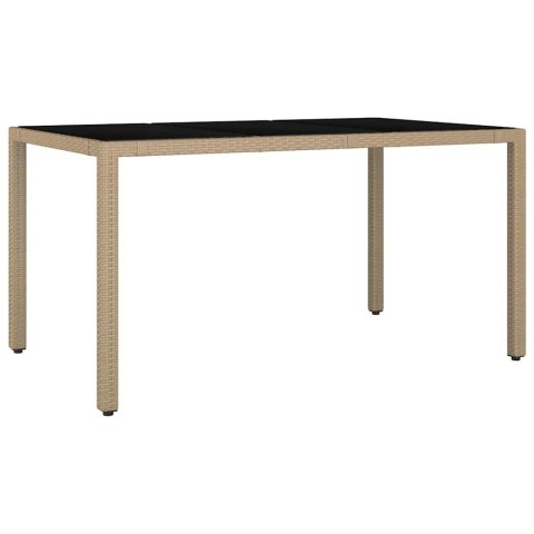 Zestaw do jadalni w ogrodzie 5 pcs Beżowy 150 x 90 x 75 cm Lumarko!