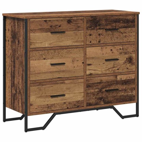 Komoda Stare drewno 91x35.5x74.5 cm Drewno inżynieryjne Lumarko!