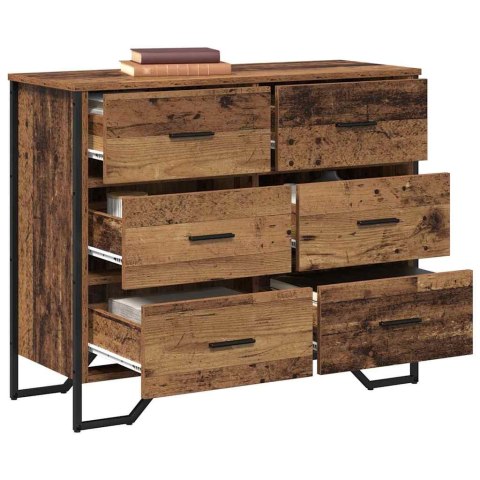Komoda Stare drewno 91x35.5x74.5 cm Drewno inżynieryjne Lumarko!
