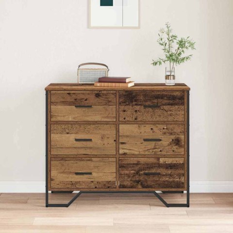 Komoda Stare drewno 91x35.5x74.5 cm Drewno inżynieryjne Lumarko!