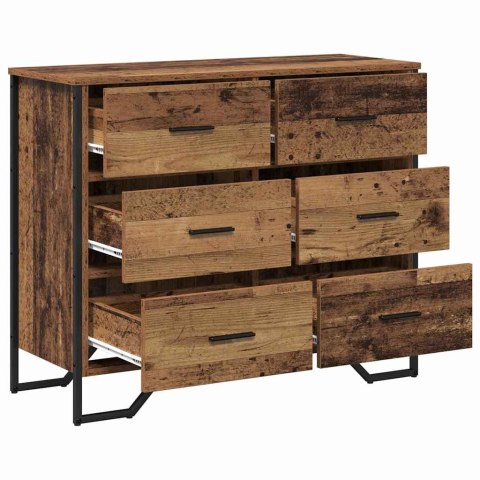 Komoda Stare drewno 91x35.5x74.5 cm Drewno inżynieryjne Lumarko!