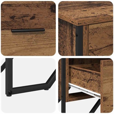 Komoda Stare drewno 91x35.5x74.5 cm Drewno inżynieryjne Lumarko!