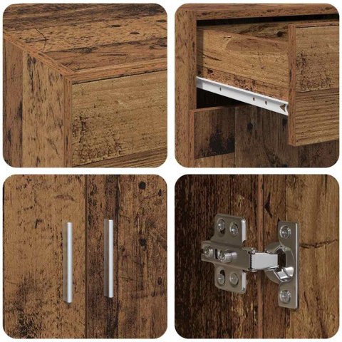Szafka na przechowywanie Stare drewno 80x42,5x93,5 cm Drewno technologiczne Lumarko!