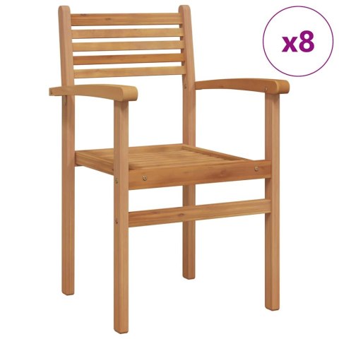 Zestaw krzeseł ogrodowych 8 pcs Brązowy 55.5 x 55.5 x 90 cm Lumarko!
