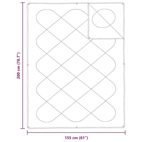 Kołdra z Poduszką 2 pcs Biały 155 x 200 cm Mikrofibra Lumarko!