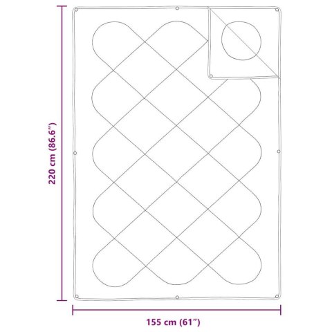 Kołdra z Poduszką 2 pcs Biały 155 x 220 cm Mikrofibra Lumarko!