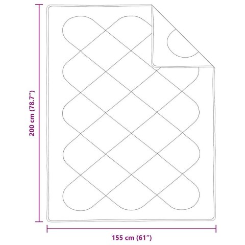 Kołdra z Poduszką 2 pcs Biały 155 x 200 cm Mikrofibra Lumarko!