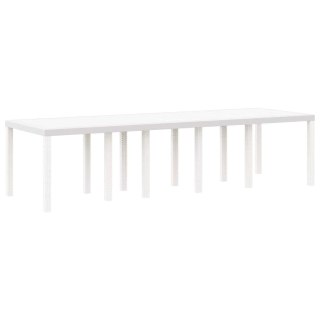 Stół Ogrodowy Biały 300 x 100 x 73 cm polirattan Lumarko!