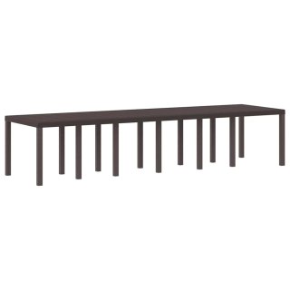 Stół Ogrodowy Brązowy 350 x 100 x 73 cm polirattan Lumarko!