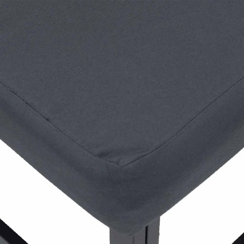 Zestaw Sof na Ogród z poduszką 7 pcs Czarny Aluminium Lumarko!