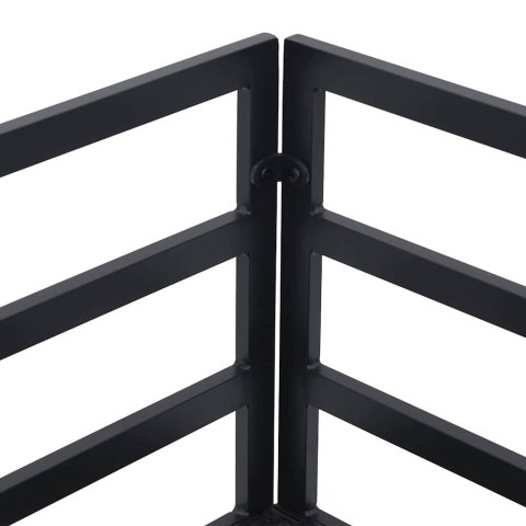 Zestaw Sof na Ogród z poduszką 7 pcs Czarny Aluminium Lumarko!
