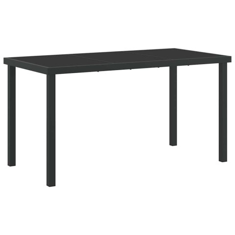 Zestaw do jadalni w ogrodzie 5 pcs Czarny 140 x 70 x 73 cm Lumarko!