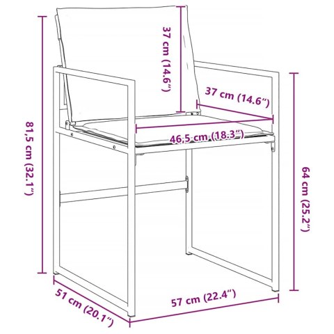 Zestaw do jadalni w ogrodzie 5 pcs Czarny 140 x 70 x 73 cm Lumarko!