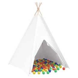 Namiot Teepee Biały 120 x 120 x 150 cm Lumarko!