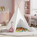 Namiot Teepee Biały 120 x 120 x 150 cm Lumarko!