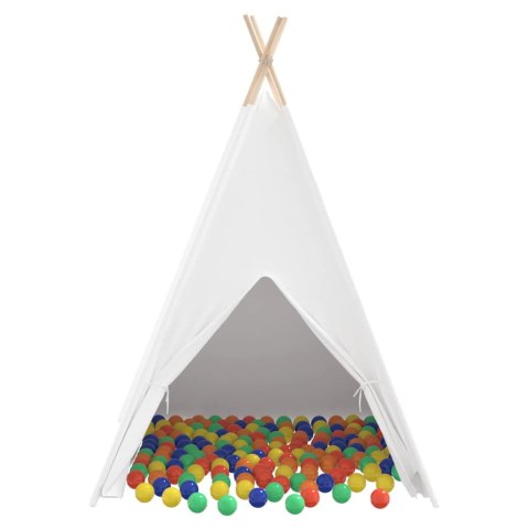 Namiot Teepee Biały 120 x 120 x 150 cm Lumarko!