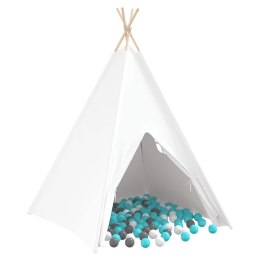 Namiot Teepee Biały 120 x 120 x 150 cm Lumarko!