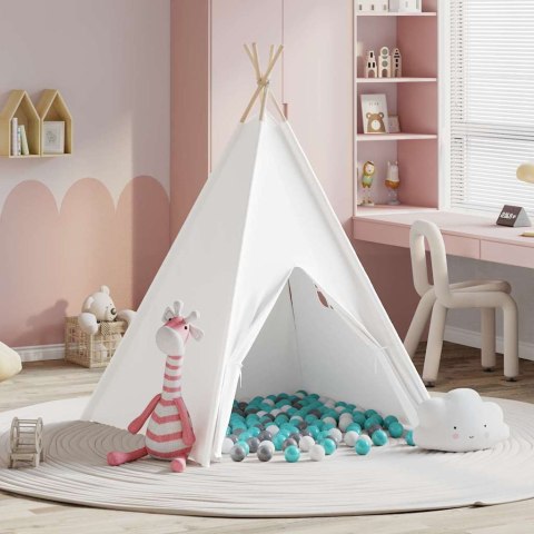 Namiot Teepee Biały 120 x 120 x 150 cm Lumarko!