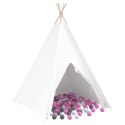 Namiot Teepee Biały 120 x 120 x 150 cm Lumarko!