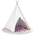 Namiot Teepee Biały 120 x 120 x 150 cm Lumarko!