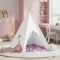 Namiot Teepee Biały 120 x 120 x 150 cm Lumarko!