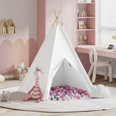 Namiot Teepee Biały 120 x 120 x 150 cm Lumarko!