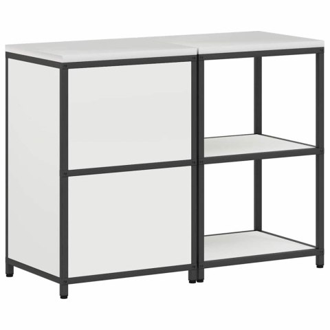 Zestaw do przechowywania w kuchni 2 pcs Biały 120 x 50 x 92 cm Lumarko!