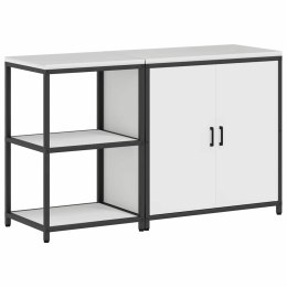 Zestaw do przechowywania w kuchni 2 pcs Biały 150 x 50 x 92 cm Lumarko!