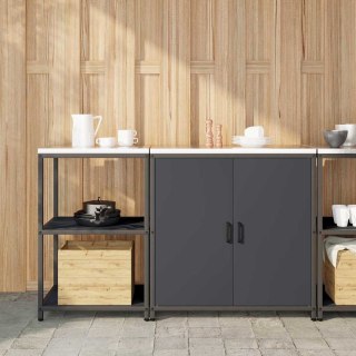 VidaXL Zestaw do przechowywania w kuchni HATTEM 2 pcs antracytowy