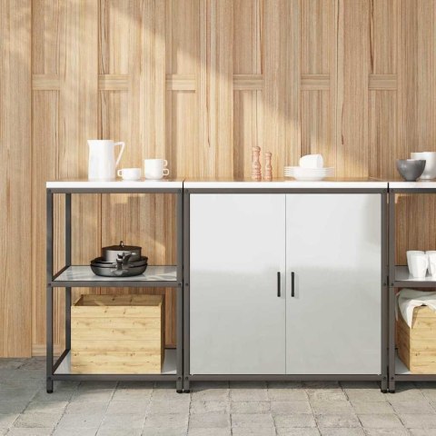 VidaXL Zestaw do przechowywania w kuchni HATTEM 2 pcs srebrny