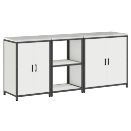 Zestaw do przechowywania w kuchni 3 pcs Biały 210 x 50 x 92 cm Lumarko!