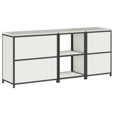 Zestaw do przechowywania w kuchni 3 pcs Biały 210 x 50 x 92 cm Lumarko!