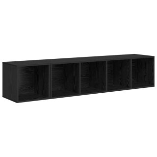 Zestaw szafek RTV 2 pcs Czarny dąb 37 x 37 x 142.5 cm Lumarko!