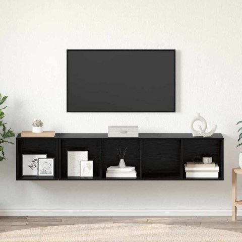 Zestaw szafek RTV 2 pcs Czarny dąb 37 x 37 x 142.5 cm Lumarko!
