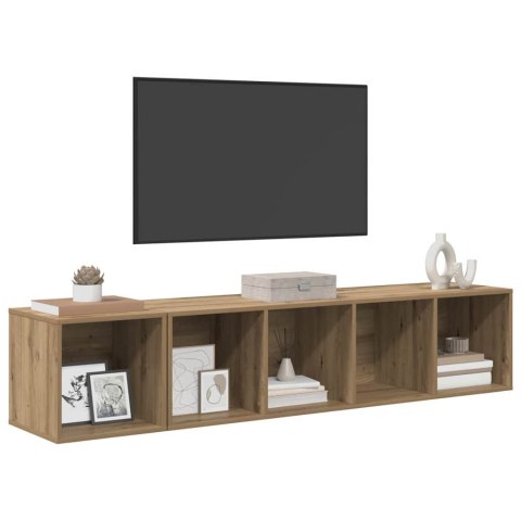 Zestaw szafek RTV 2 pcs dąb artisan 37 x 37 x 142.5 cm Lumarko!