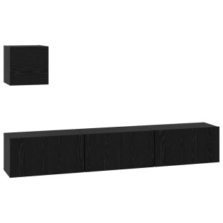 Zestaw szafek RTV 4 pcs Czarny dąb 60 x 30 x 30 cm Lumarko!