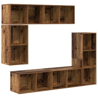 Zestaw szafek RTV 4 pcs Stare drewno 37 x 37 x 142.5 cm Lumarko!