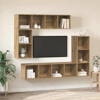 Zestaw szafek RTV 4 pcs dąb artisan 37 x 37 x 142.5 cm Lumarko!