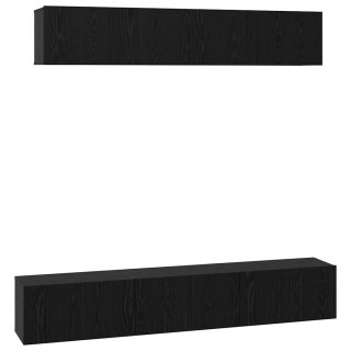 Zestaw szafek RTV 5 pcs Czarny dąb 100 x 30 x 30 cm Lumarko!